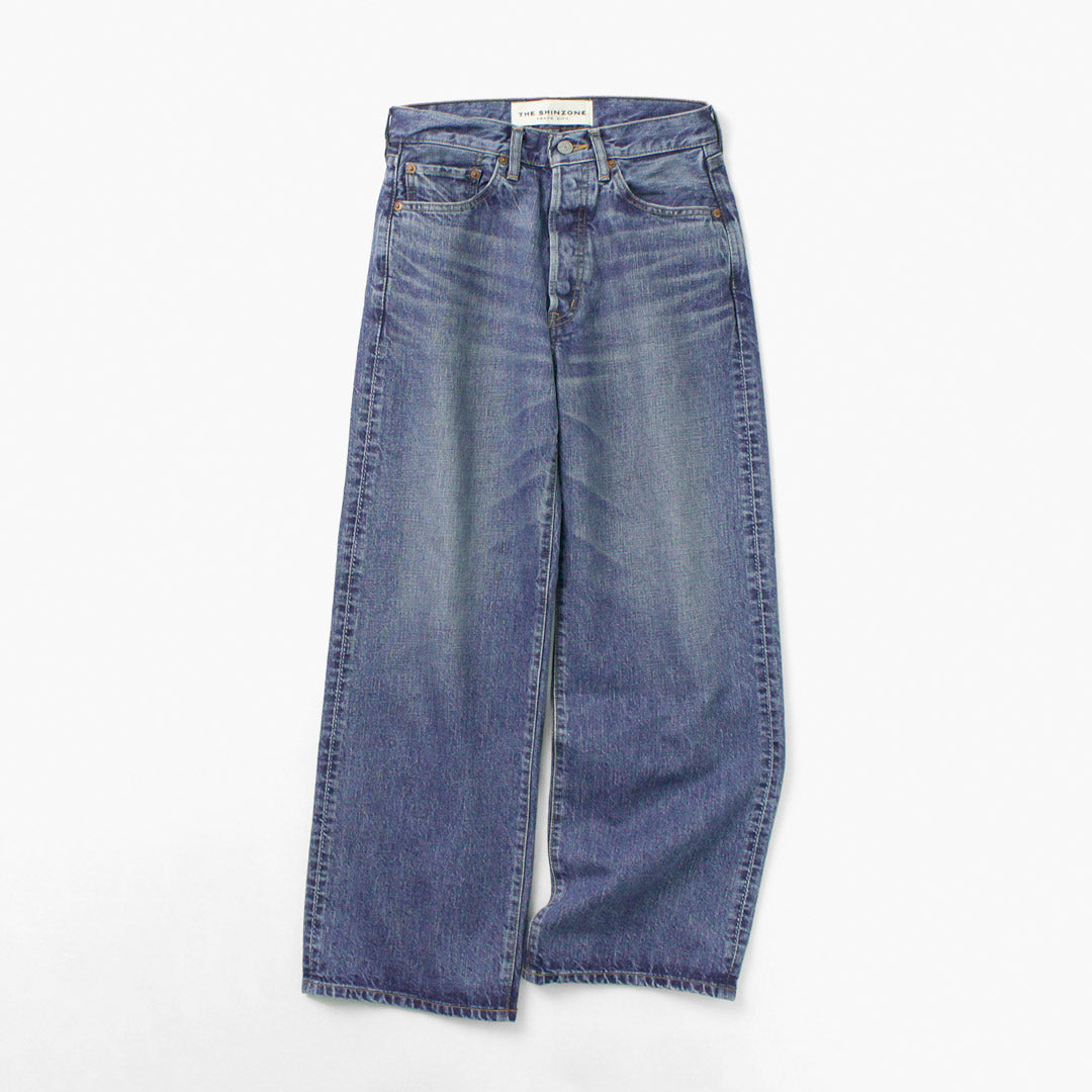 SHINZONE（シンゾーン） バギージーンズ / レディース デニム 日本製 綿100％ コットン ワイド ロング 23AMSPA04 BAGGY JEANS