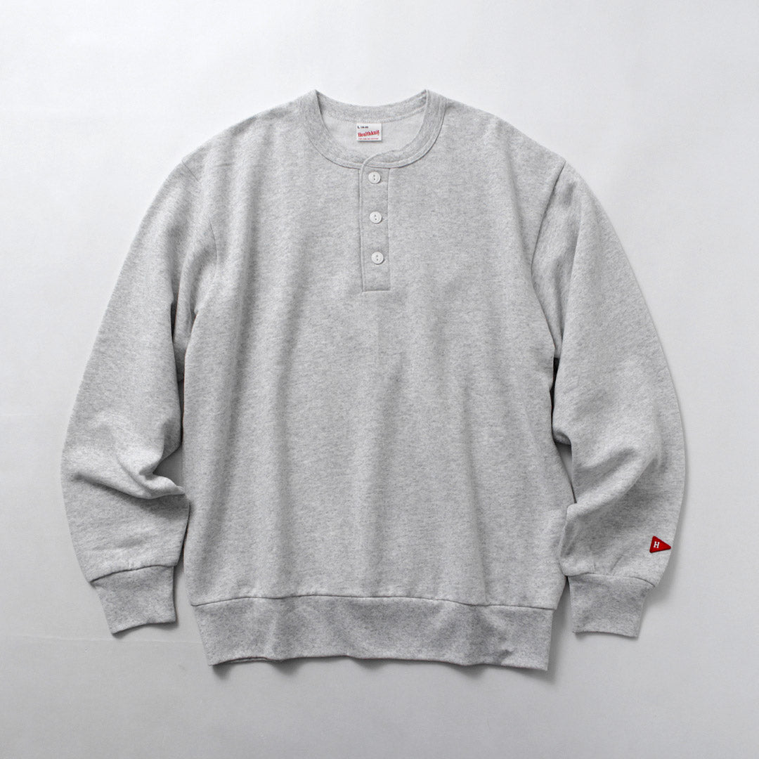 HEALTHKNIT（ヘルスニット） クラシックスウェット ヘンリーネック ロングスリーブ