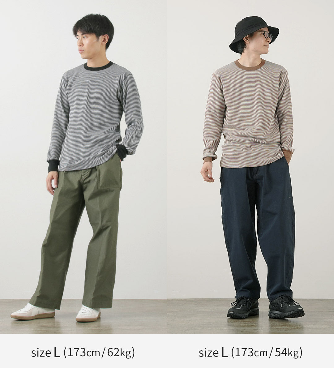 HEALTHKNIT（ヘルスニット） ベーシックワッフル クルーネック ロングスリーブ