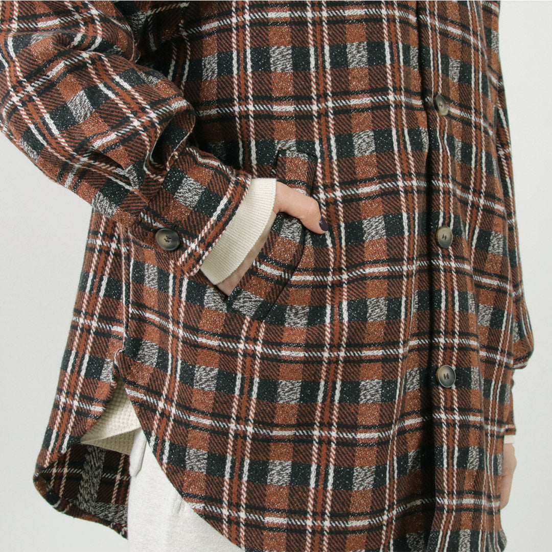 KELEN（ケレン） DILIY チェックシャツ ジャケット / レディース ライトアウター 長袖 柄 羽織 カジュアル DILIY Check Shirt Jacket