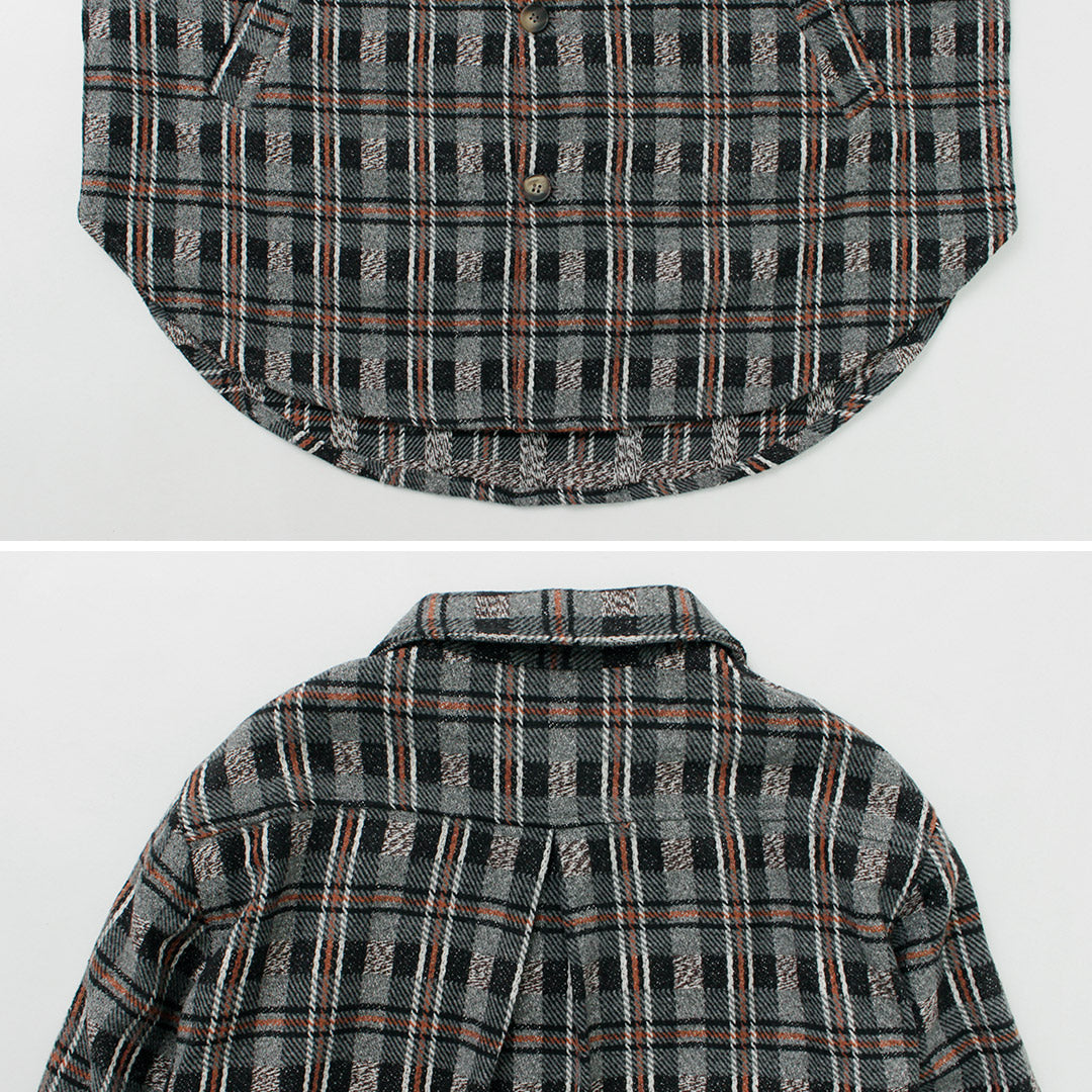 KELEN（ケレン） DILIY チェックシャツ ジャケット / レディース ライトアウター 長袖 柄 羽織 カジュアル DILIY Check Shirt Jacket