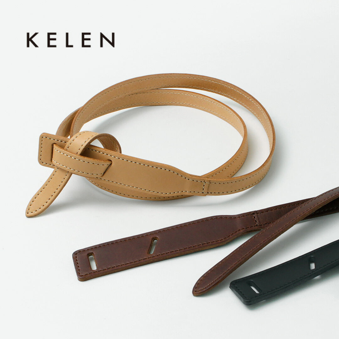 【20％OFF】KELEN（ケレン） JYONA カウレザー ベルト / レディース 本革 細い カジュアル 牛革 イタリアンレザー 日本製 JYONA Cow Leather Belt【セール】