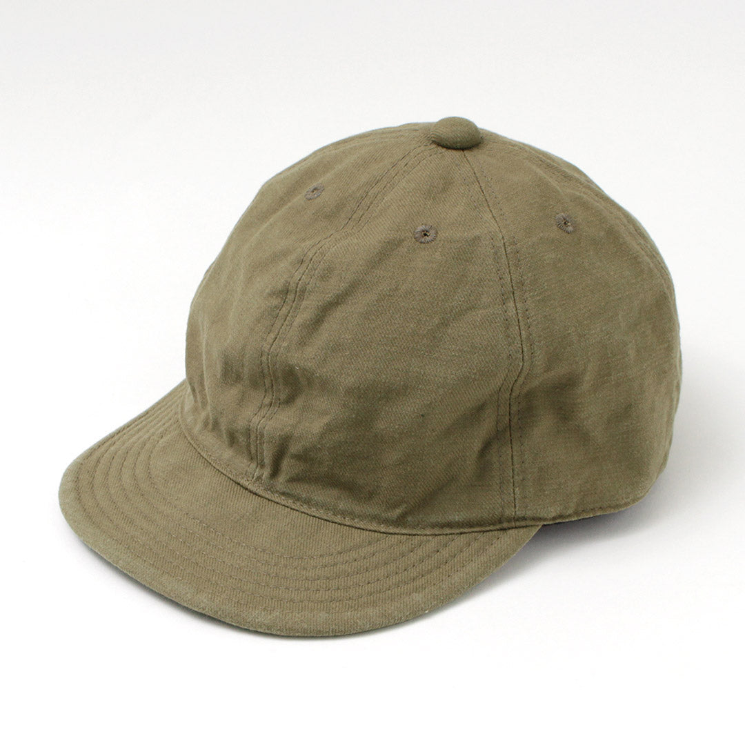 HIGHER（ハイアー） アーミーサージ キャップ / メンズ レディース ユニセックス 帽子 綿 コットン 日本製 ARMY SERGE CAP