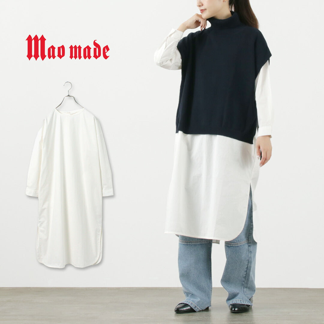 【30％OFF】MAO MADE（マオメイド）ロングブラウス