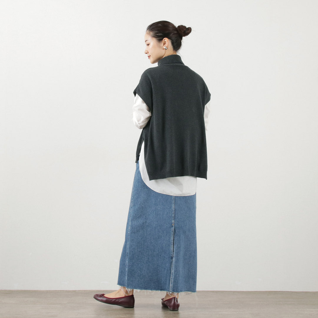 MAO MADE（マオメイド） カラー別注 インナーセット タートルフレンチ / レディース ニット ブラウス 綿100％ コットン セット