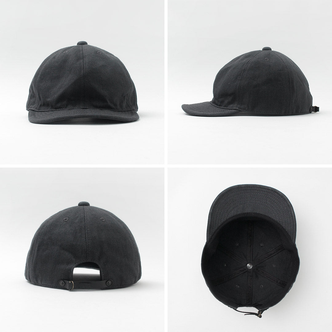 HIGHER（ハイヤー） 別注 セルヴィッチ デニムキャップ ワンウォッシュ グレック / メンズ レディース 帽子 綿 コットン 日本製 SELVEDGE DENIM CAP