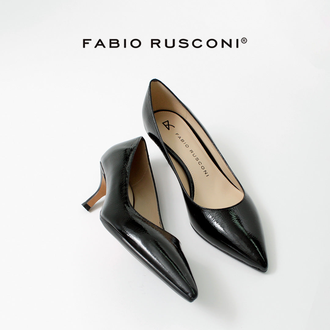 30％OFF】FABIO RUSCONI（ファビオ・ルスコーニ） ポインテッドトゥ プレーン パンプス ウォッシュエナメル｜ROCOCO ONLINE  STORE