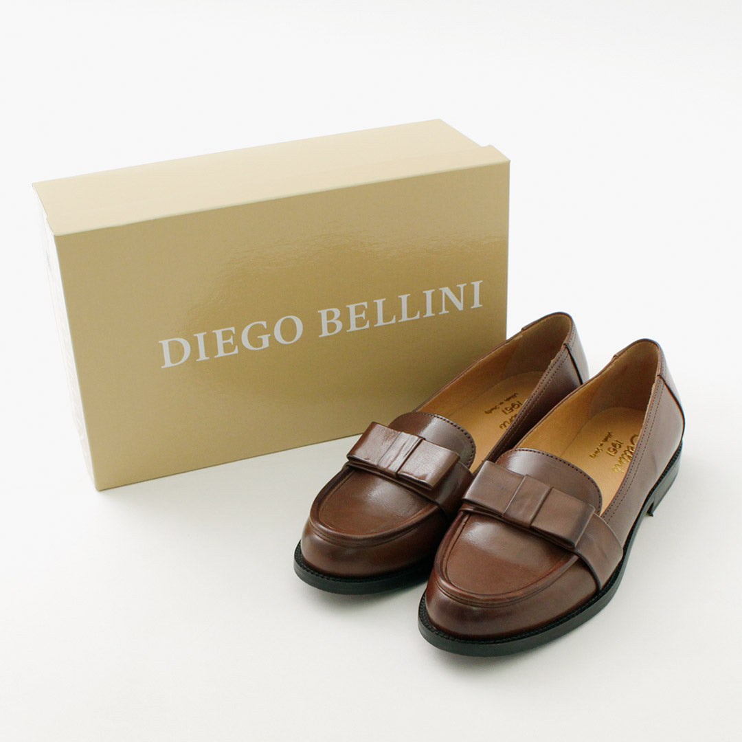 DIEGO BELLINI（ディエゴ ベリーニ） リボンローファー / レディース シューズ 靴 レザー 本革 イタリア製