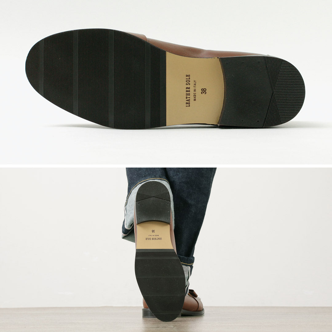 DIEGO BELLINI（ディエゴ ベリーニ） リボンローファー / レディース シューズ 靴 レザー 本革 イタリア製