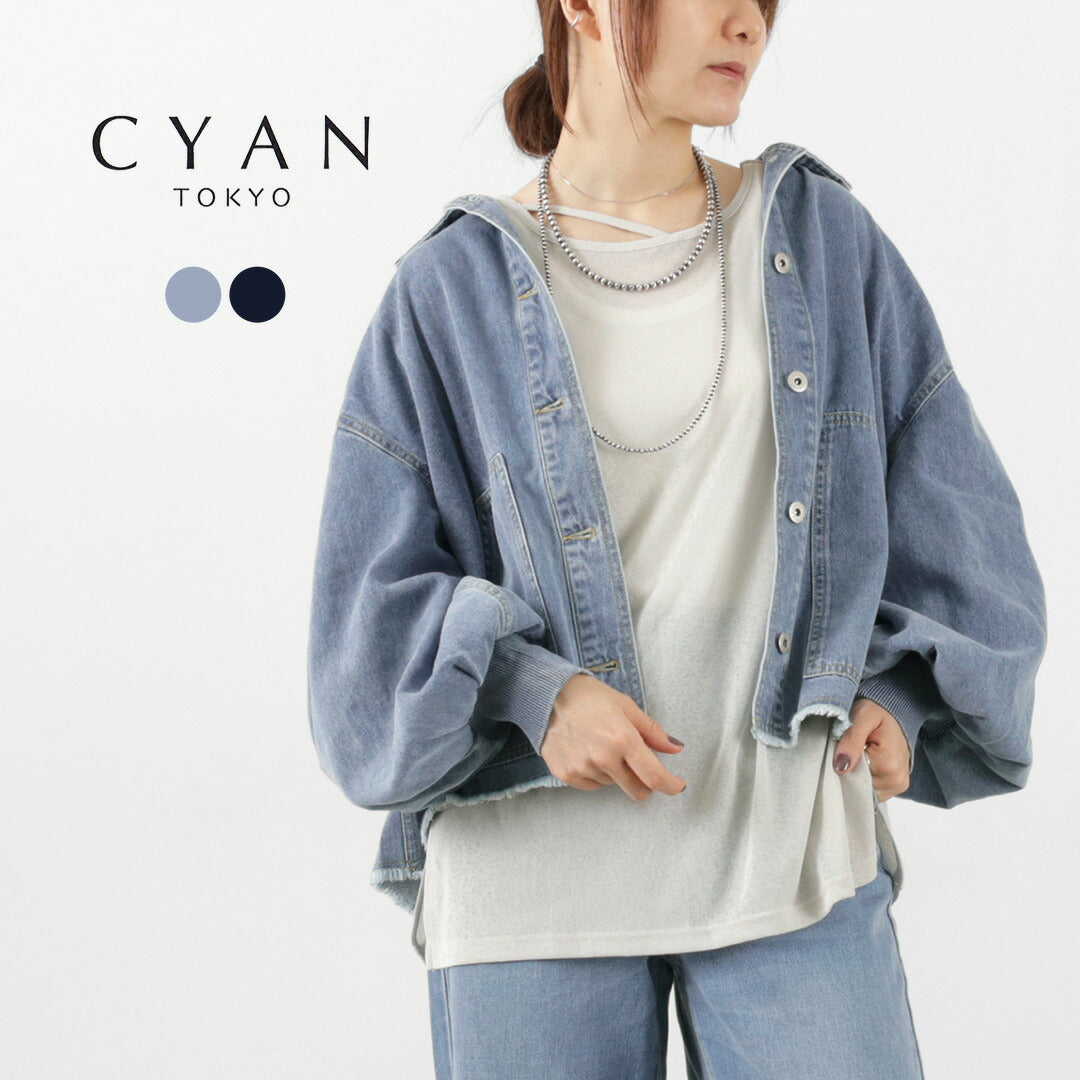 CYAN TOKYO（シアン トーキョー） ワイドスリーブ デニムJK