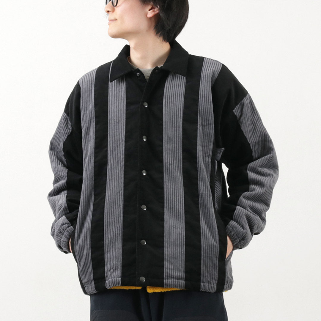 SON OF THE CHEESE（サノバチーズ） ストライプ コーデュロイ ジャケット / アウター 中綿 メンズ Striped corduroy Jkt