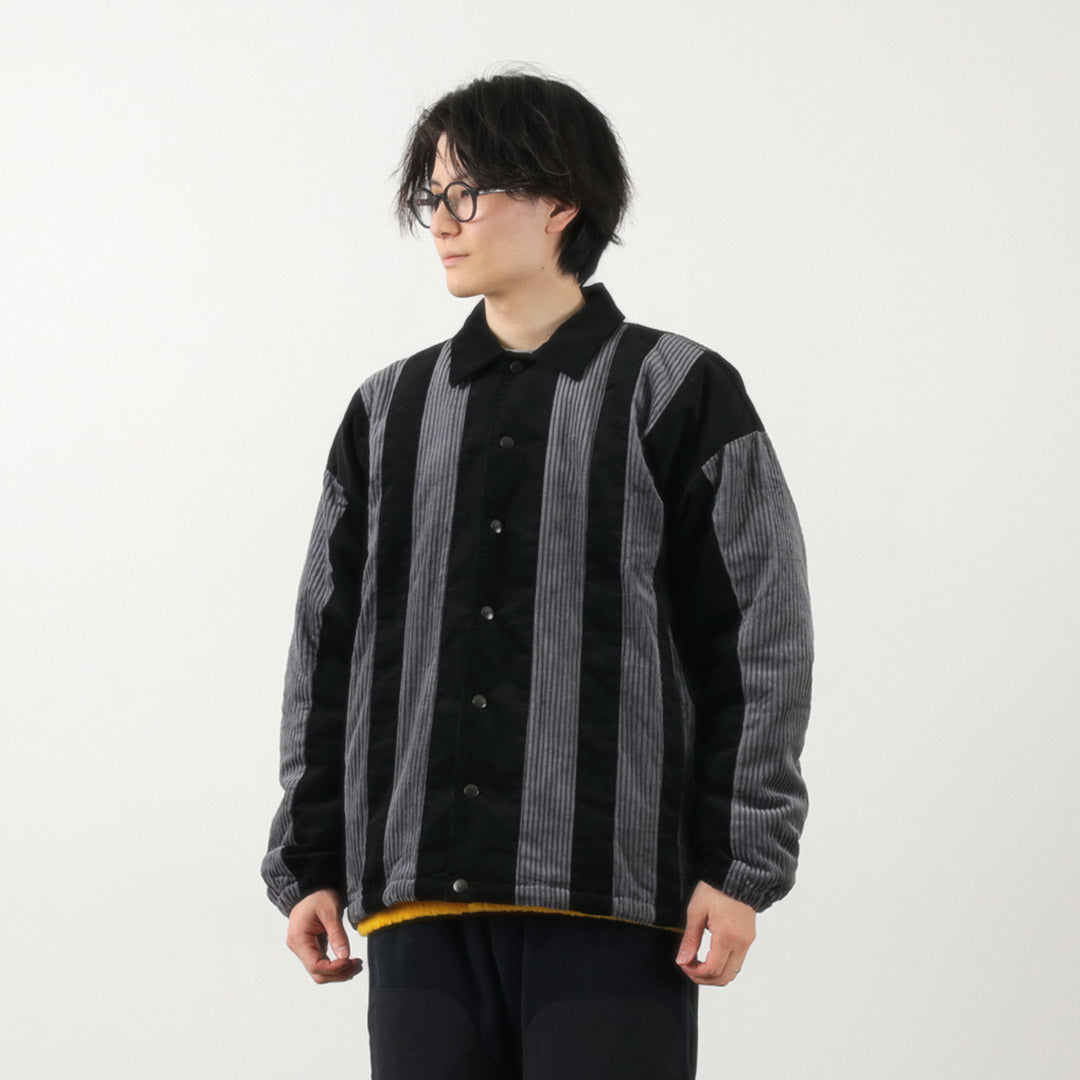 SON OF THE CHEESE（サノバチーズ） ストライプ コーデュロイ ジャケット / アウター 中綿 メンズ Striped corduroy Jkt