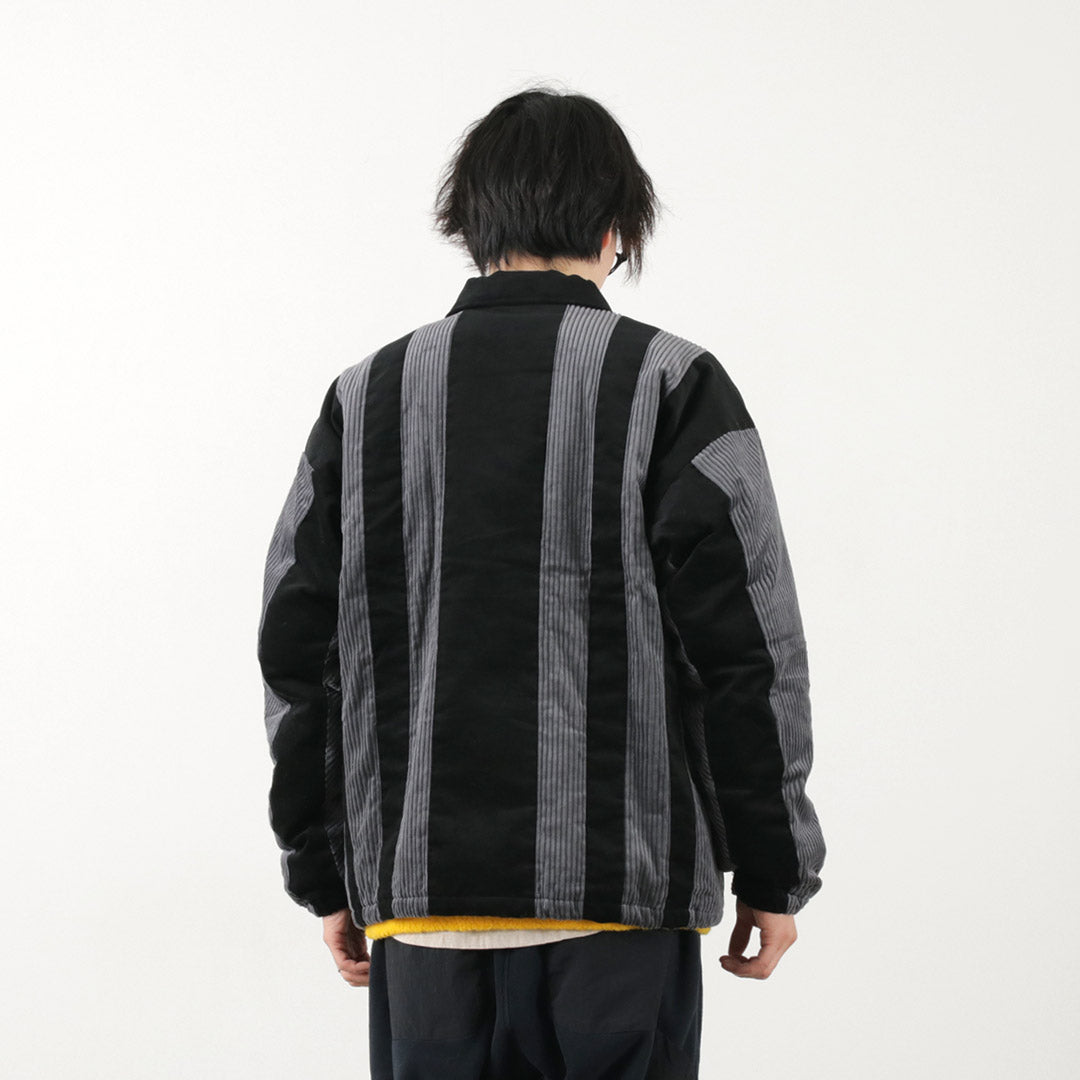 SON OF THE CHEESE（サノバチーズ） ストライプ コーデュロイ ジャケット / アウター 中綿 メンズ Striped corduroy Jkt