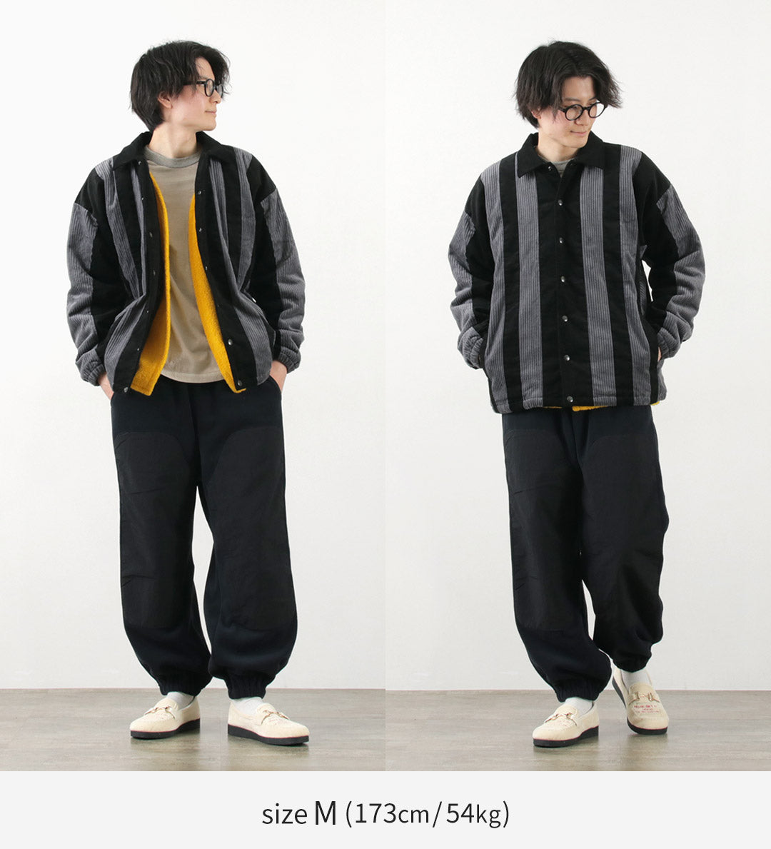 SON OF THE CHEESE（サノバチーズ） ストライプ コーデュロイ ジャケット / アウター 中綿 メンズ Striped corduroy Jkt