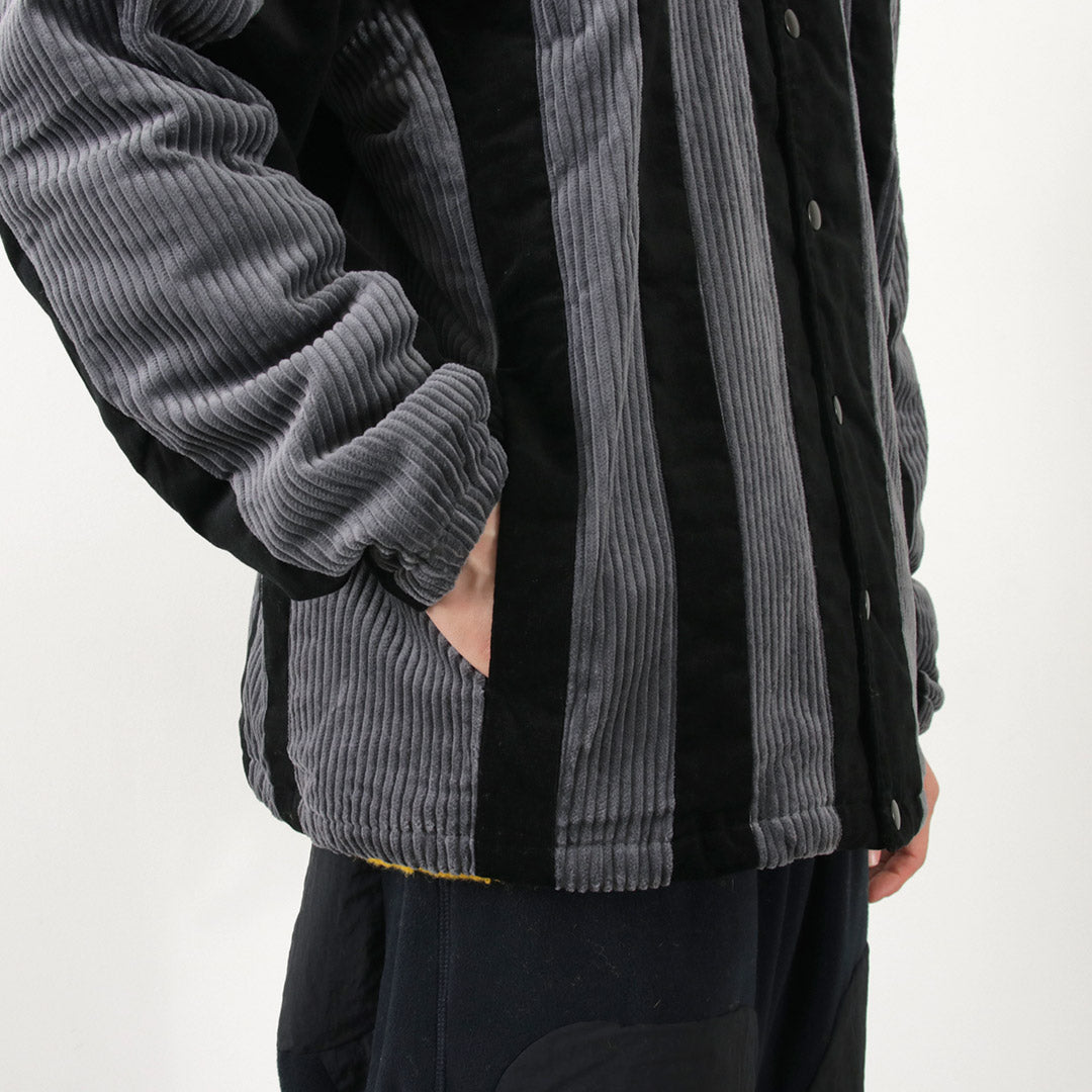 SON OF THE CHEESE（サノバチーズ） ストライプ コーデュロイ ジャケット / アウター 中綿 メンズ Striped corduroy Jkt