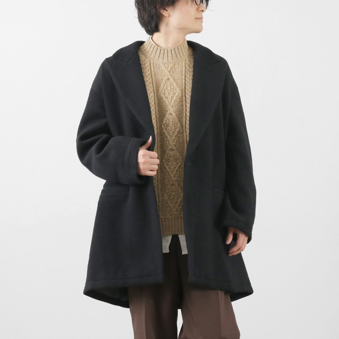 SON OF THE CHEESE（サノバチーズ） ウール オーバーコート / アウター メンズ ビーバー ジャコート ジャコット Wool Over Coat