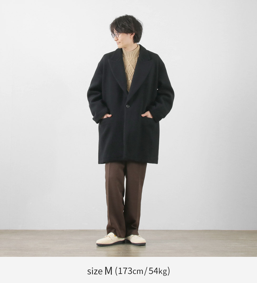 SON OF THE CHEESE（サノバチーズ） ウール オーバーコート / アウター メンズ ビーバー ジャコート ジャコット Wool Over Coat