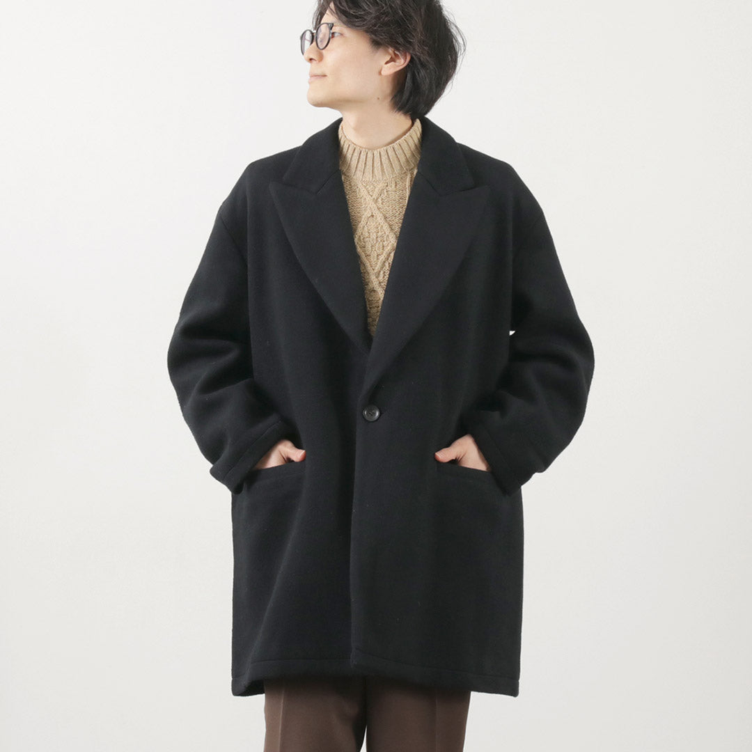 SON OF THE CHEESE（サノバチーズ） ウール オーバーコート / アウター メンズ ビーバー ジャコート ジャコット Wool Over Coat