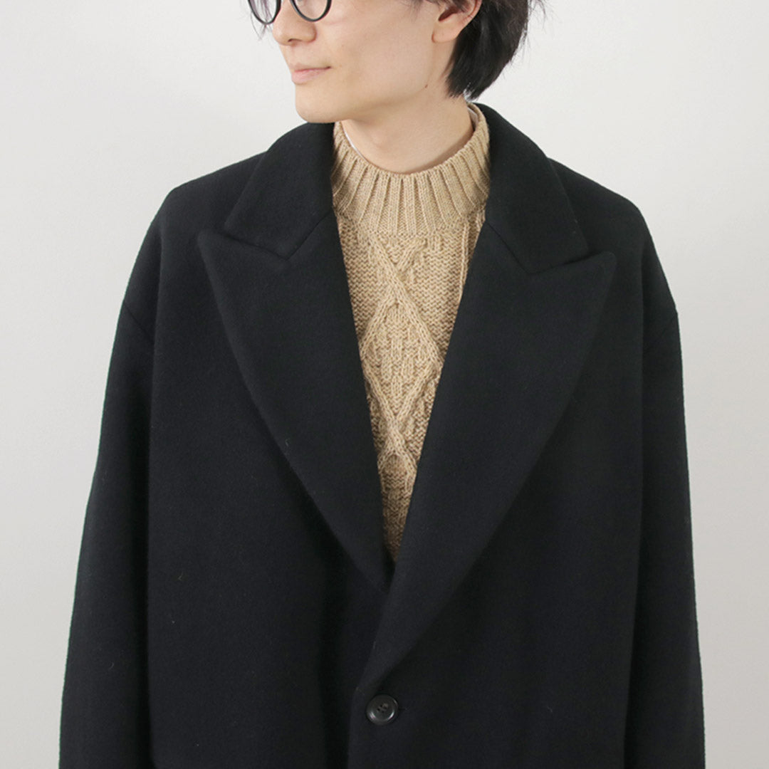 SON OF THE CHEESE（サノバチーズ） ウール オーバーコート / アウター メンズ ビーバー ジャコート ジャコット Wool Over Coat