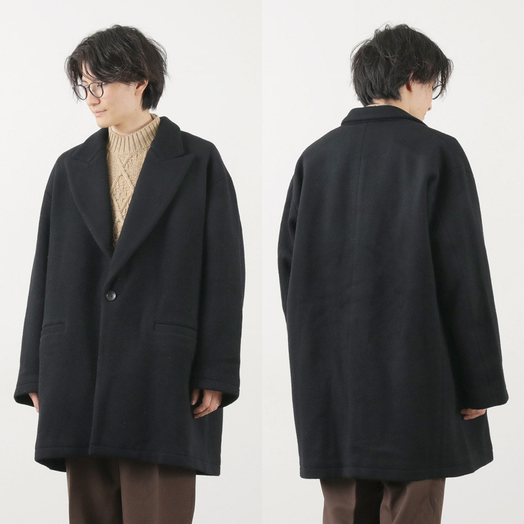 SON OF THE CHEESE（サノバチーズ） ウール オーバーコート / アウター メンズ ビーバー ジャコート ジャコット Wool Over Coat