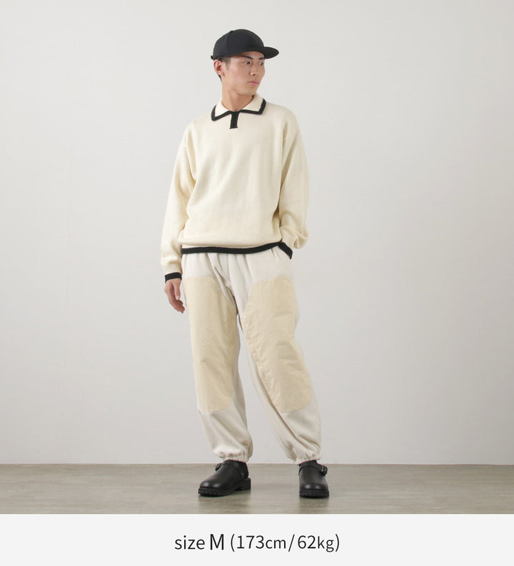 SON OF THE CHEESE（サノバチーズ） ライン ポロニット / トップス セーター ウール メンズ Line Polo Knit –  ROCOCO ONLINE STORE