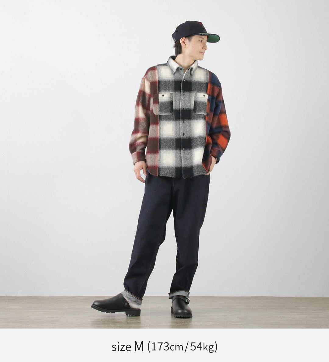 SON OF THE CHEESE（サノバチーズ） クレイジーチェック シャツ / トップス フランネル フラノ ウール メンズ Crazy Check Shirt