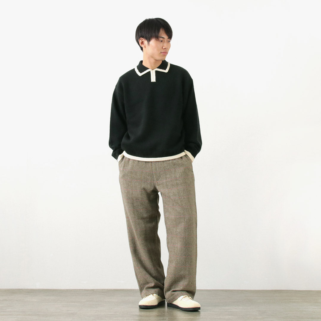 SON OF THE CHEESE（サノバチーズ） イージー チェックパンツ / イージーパンツ 総ゴム メンズ Easy Check Pant