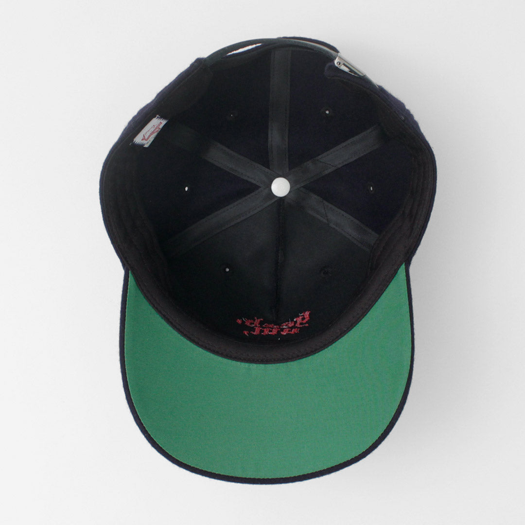SON OF THE CHEESE（サノバチーズ） フラワー クロスステッチ キャップ / メンズ 帽子 ボールキャップ Flower cross stitch Cap