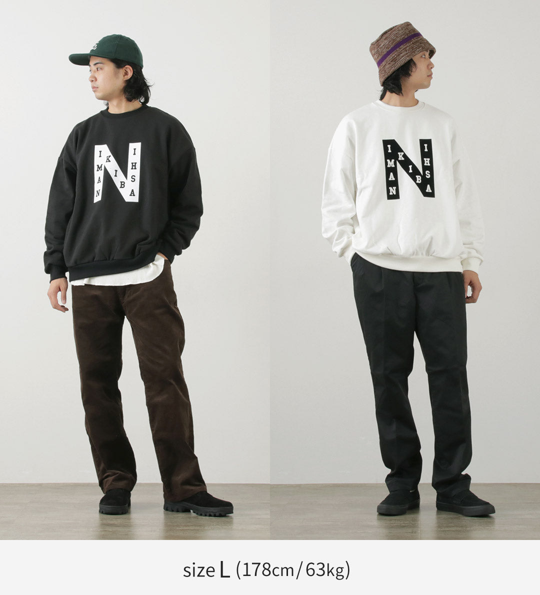 SON OF THE CHEESE（サノバチーズ） NAMIKIBASHI クルーネック スウェット / トップス トレーナー 綿 コットン プリント メンズ “NAMIKIBASHI” Crew Neck Sweat