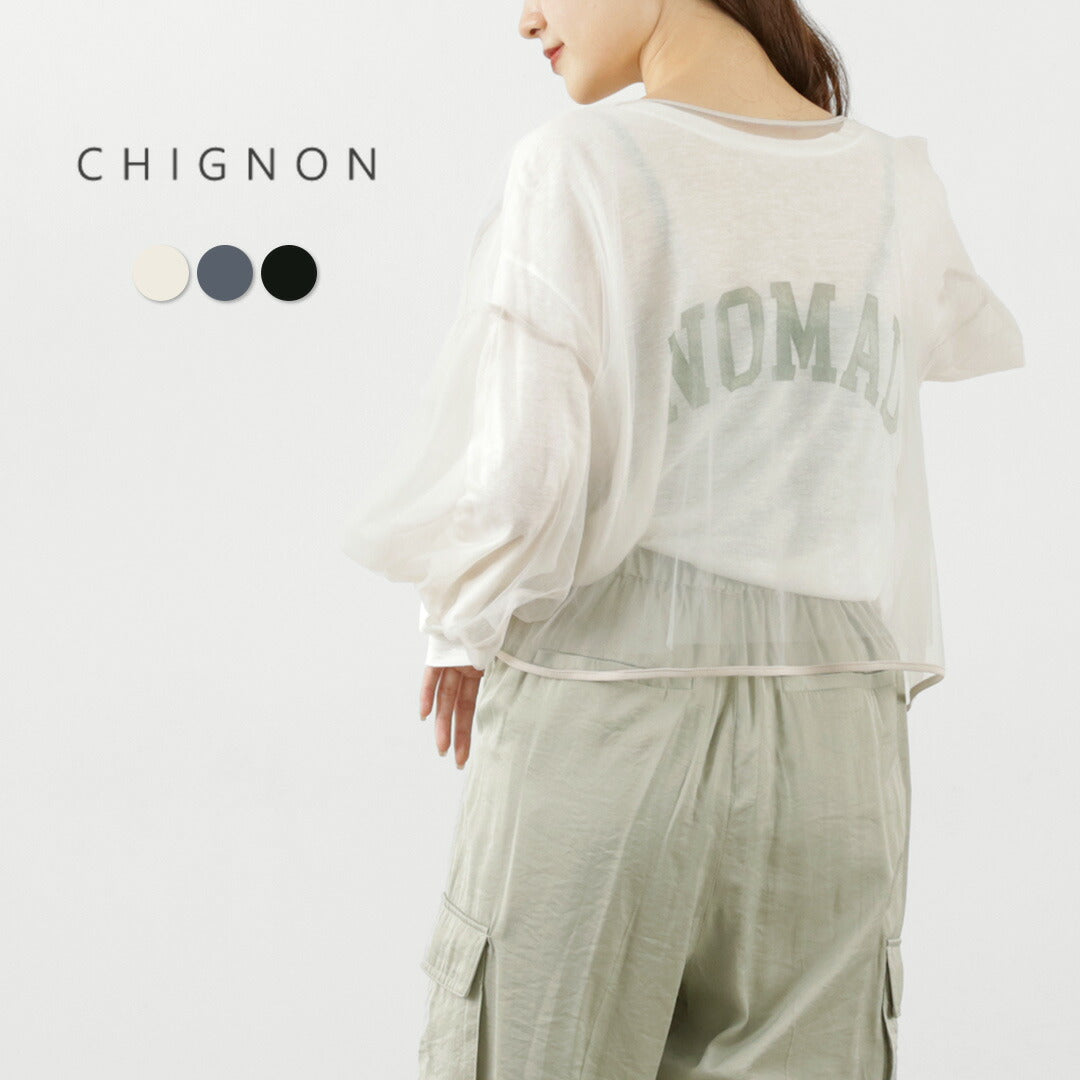 20％OFF】CHIGNON（シニヨン） シアーチュールボリューム ブラウス｜ROCOCO ONLINE STORE