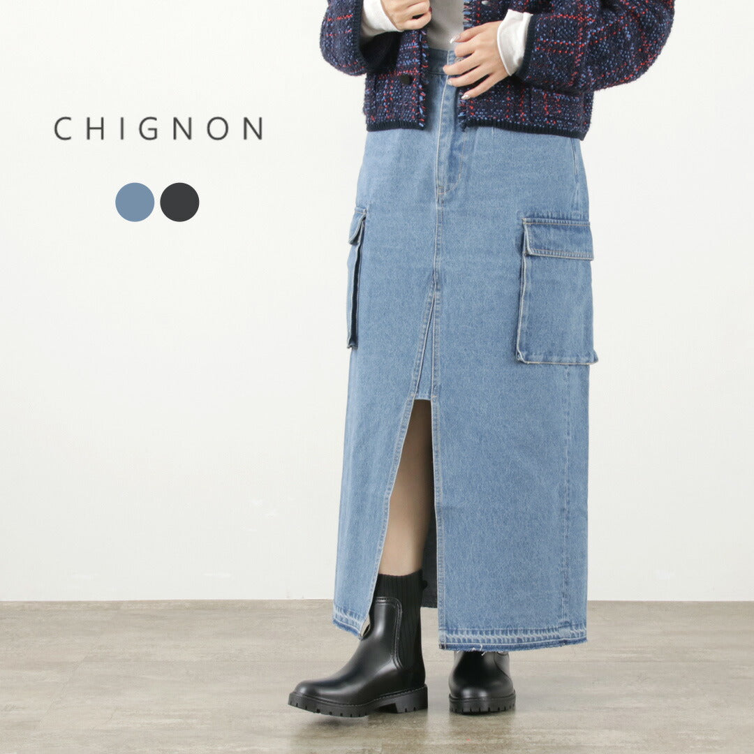 【30％OFF】CHIGNON（シニヨン） DENIMカーゴスカート