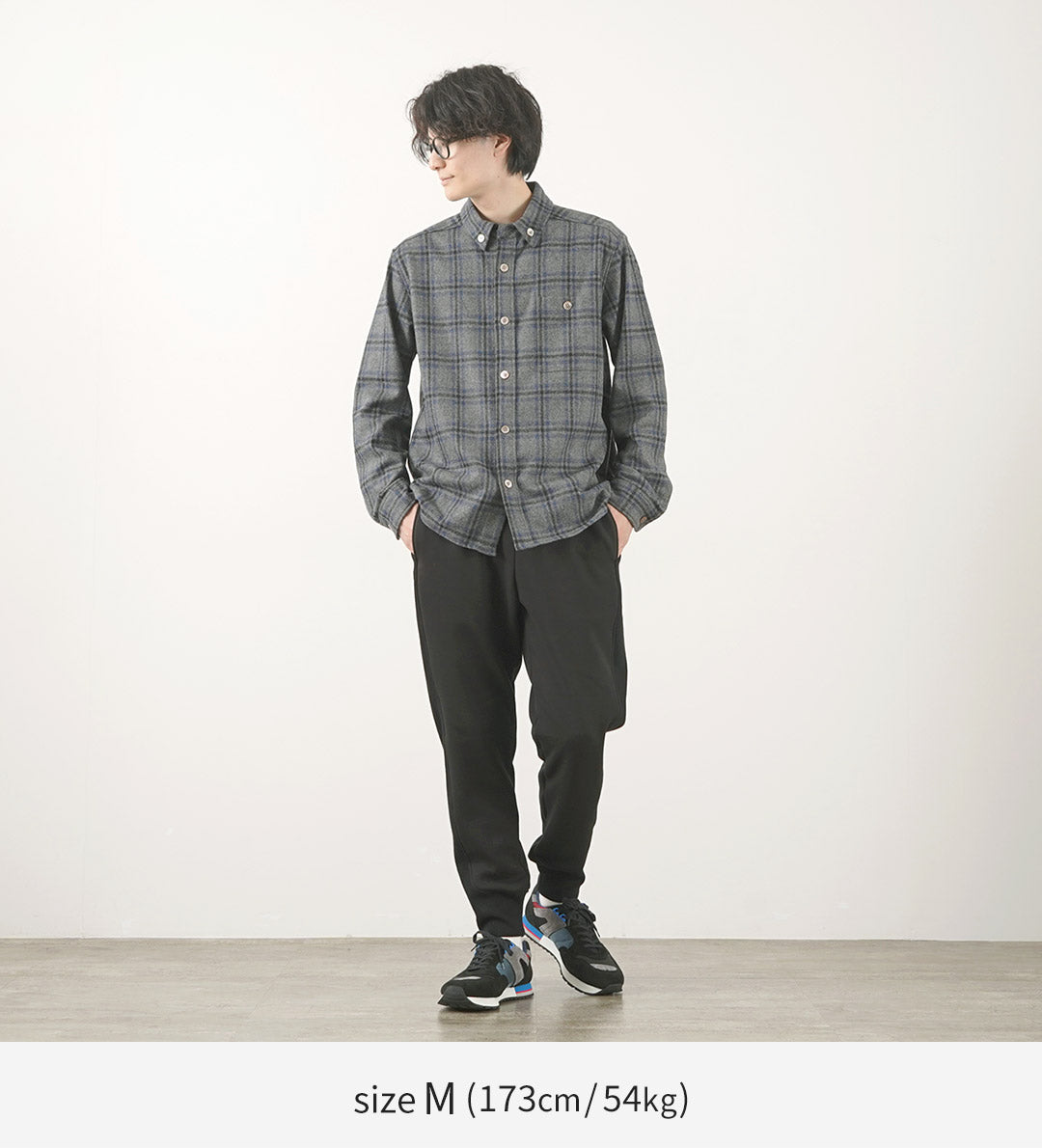 RE MADE IN TOKYO JAPAN（アールイー） クラフトウール チェック CPO ボタンダウンシャツ / メンズ トップス 長袖 日本製 Craft Wool Check CPO BD Shirt