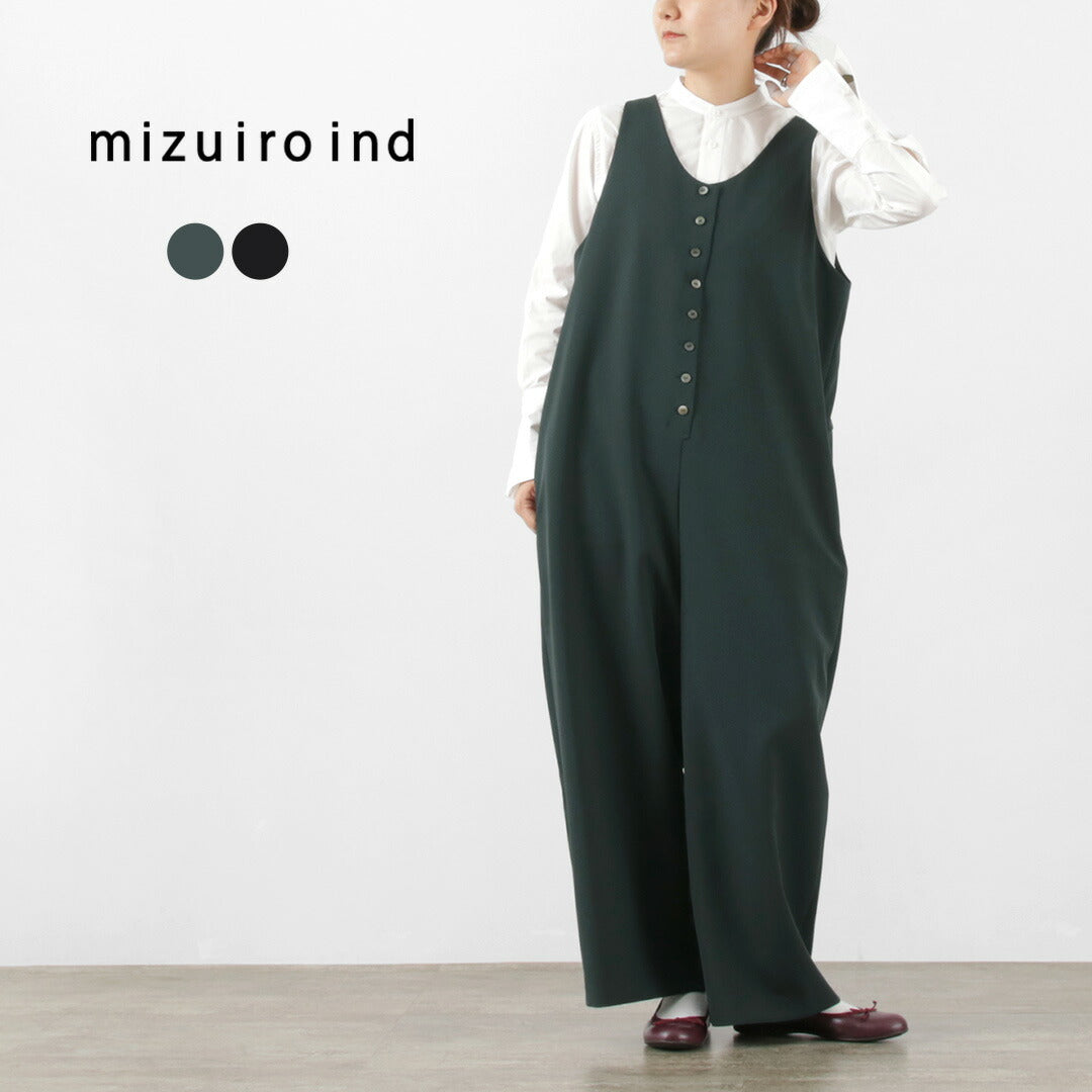 MIZUIRO IND（ミズイロインド） クルーネック サロペット / レディース