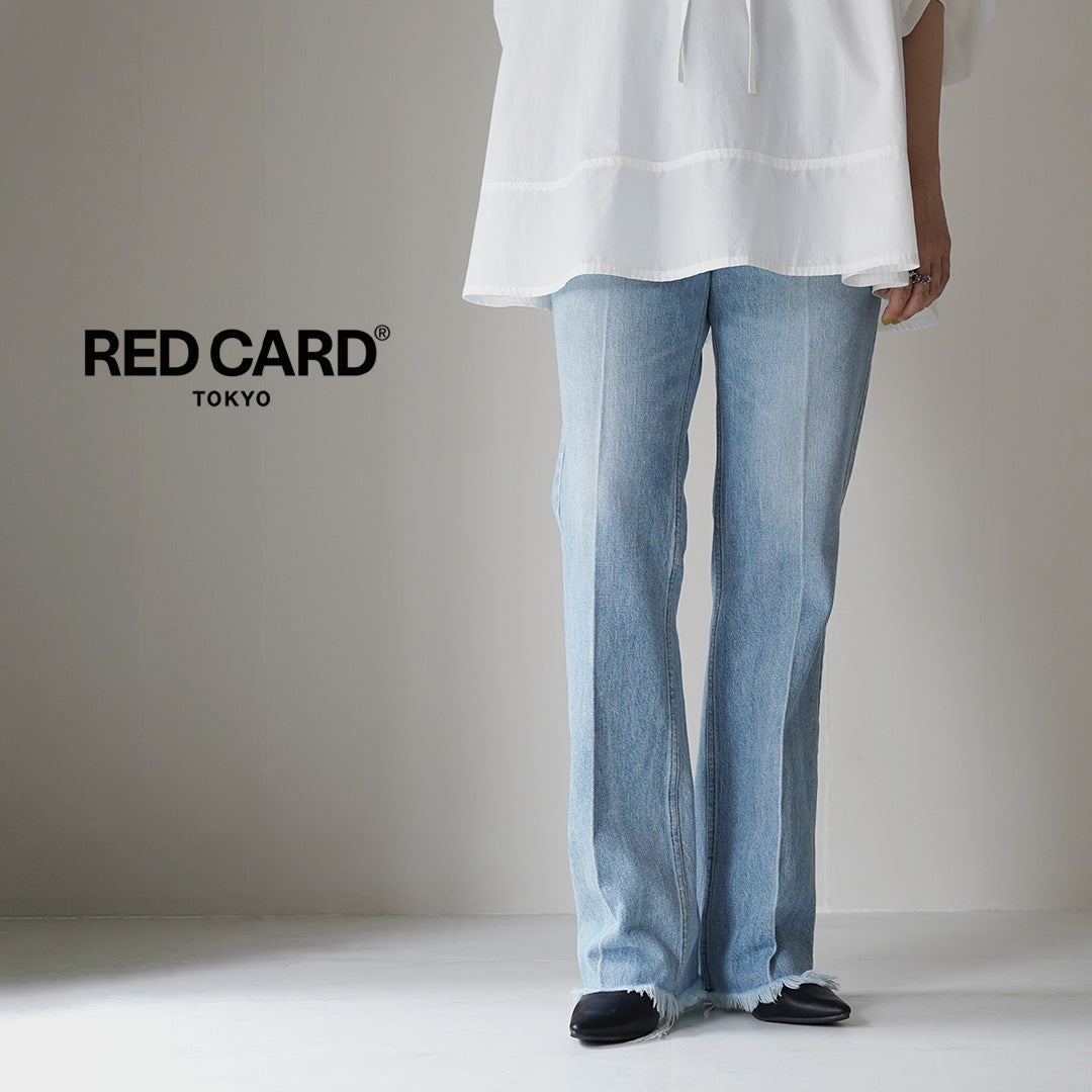 20％OFF】RED CARD（レッドカード） Laura センタークリース フレアデニム｜ROCOCO ONLINE STORE