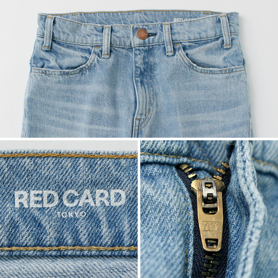 【20％OFF】RED CARD（レッドカード） Laura センタークリース フレアデニム / レディース ボトムス パンツ ジーンズ ブーツカット 日本製【セール】