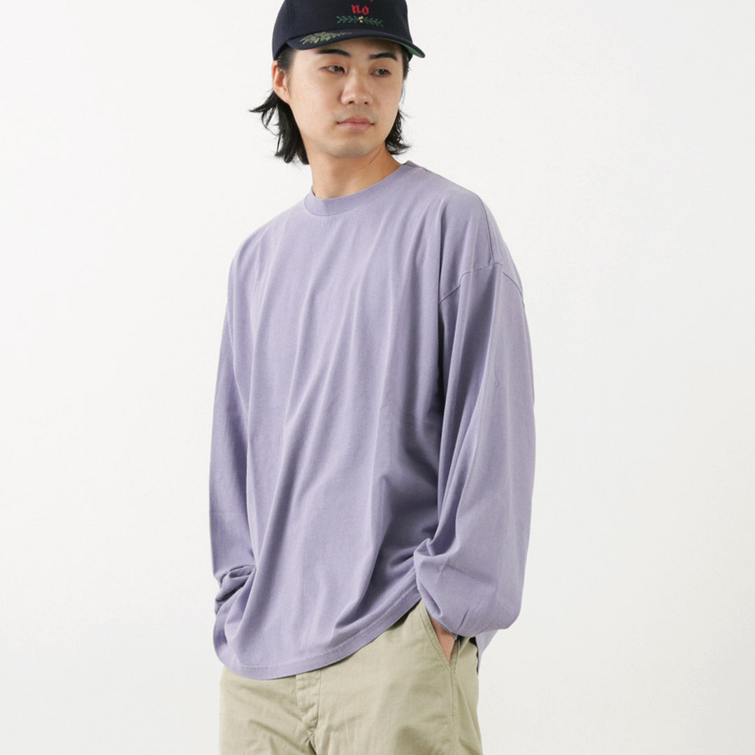 REMI RELIEF（レミレリーフ） 別注 HARD スペシャル加工20 天竺 ロンT (無地) / Tシャツ 長袖 ロングスリーブ メンズ コットン 綿 日本製