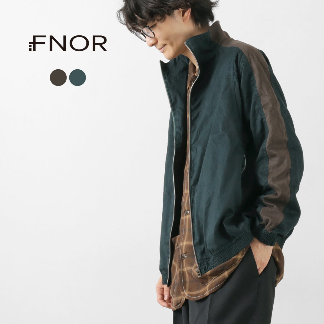 FNOR（エフノア） ベルベティ トラックジャケット / メンズ レディース ブルゾン ジップアップ ジャージ 伸縮 日本製
