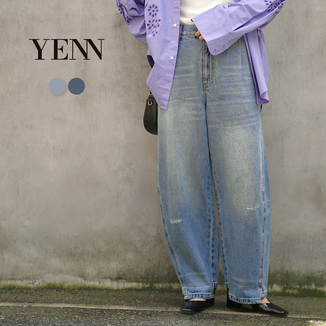 YENN（イェン） カーブ シーム デニムパンツ｜ROCOCO ONLINE STORE