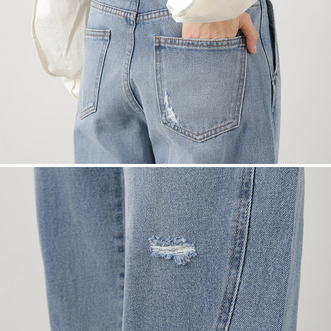 YENN（イェン） カーブ シーム デニムパンツ｜ROCOCO ONLINE STORE