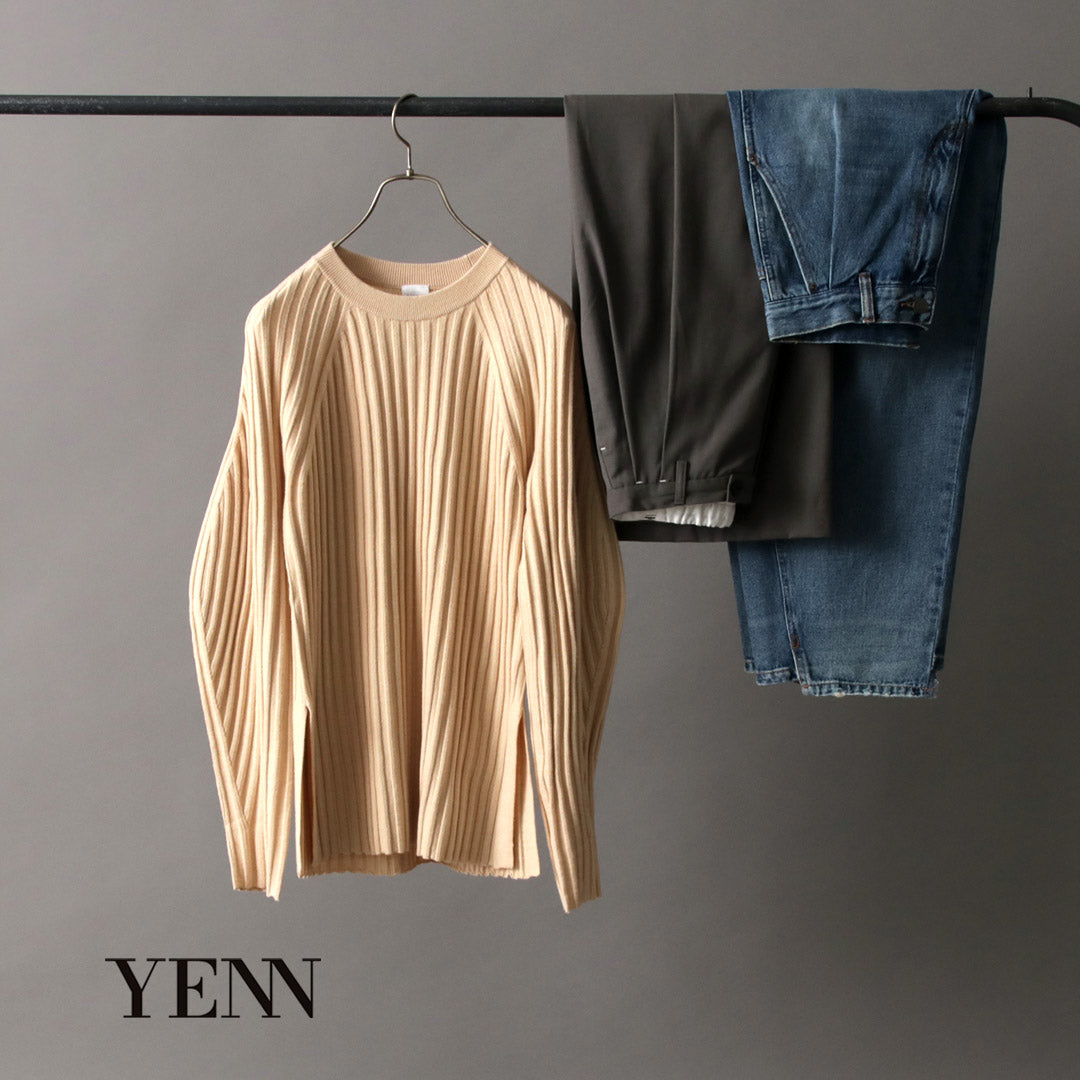 YENN（イェン） ウール ブレンド 2タック PT