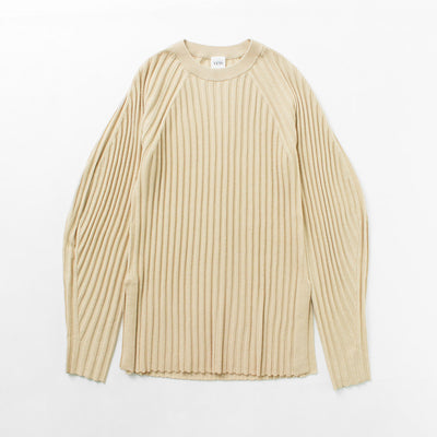 YENN（イェン） リブ フォルム ニット プルオーバー / レディース トップス 丸首 クルーネック 無地 シンプル RIB FORM KNIT PO