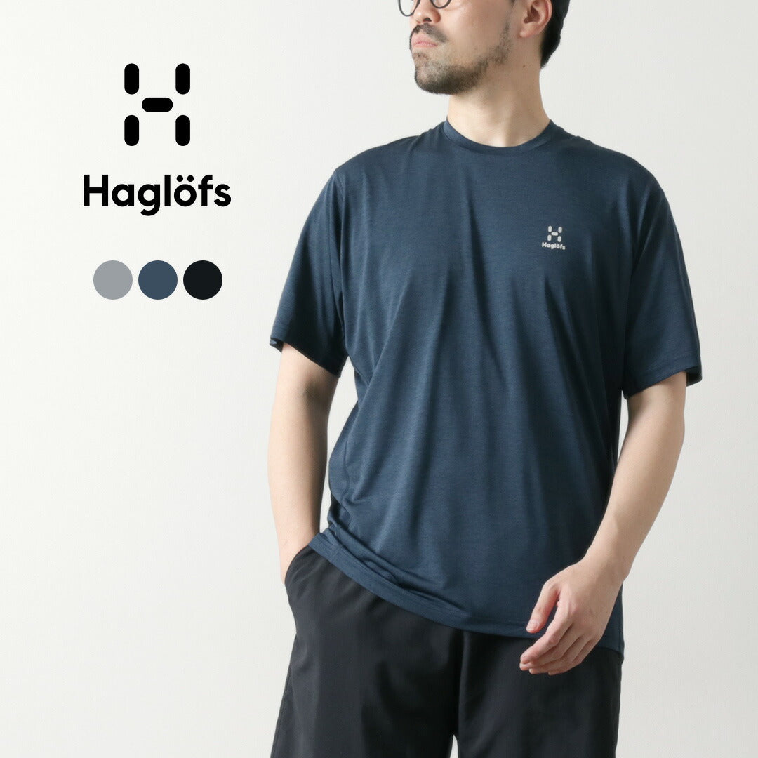 HAGLOFS（ホグロフス） リッジ Tシャツ / メンズ トップス カットソー 半袖 吸水 速乾 ロゴ アウトドア Ridge Tee  Men｜ROCOCO ONLINE STORE