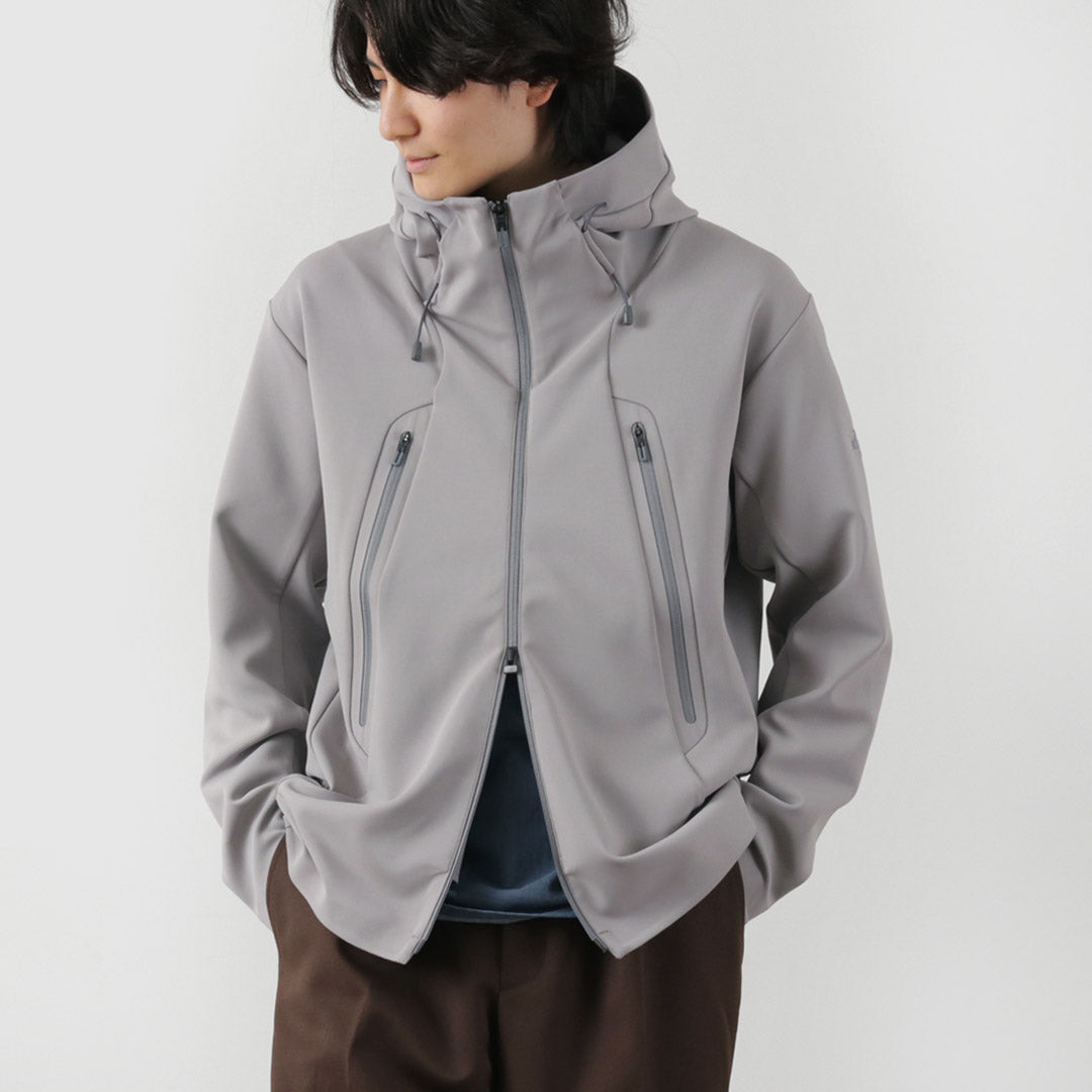 DESCENTE / ALLTERRAIN（デサント / オルテライン） ソフトシェルジャケット クレアス エアー / 長袖 ライトアウター メンズ  軽量 ストレッチ UV遮蔽 アウトドア 24SSモデル SOFT SHELL JACKET CREAS AIR｜ROCOCO ONLINE STORE