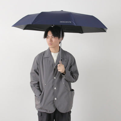 DESCENTE（デサント） エアロストリームアンブレラ2 / 折りたたみ傘 無地 丈夫 UVカット UPF50+ 晴雨兼用 強風 耐風 軽量 Waterfront