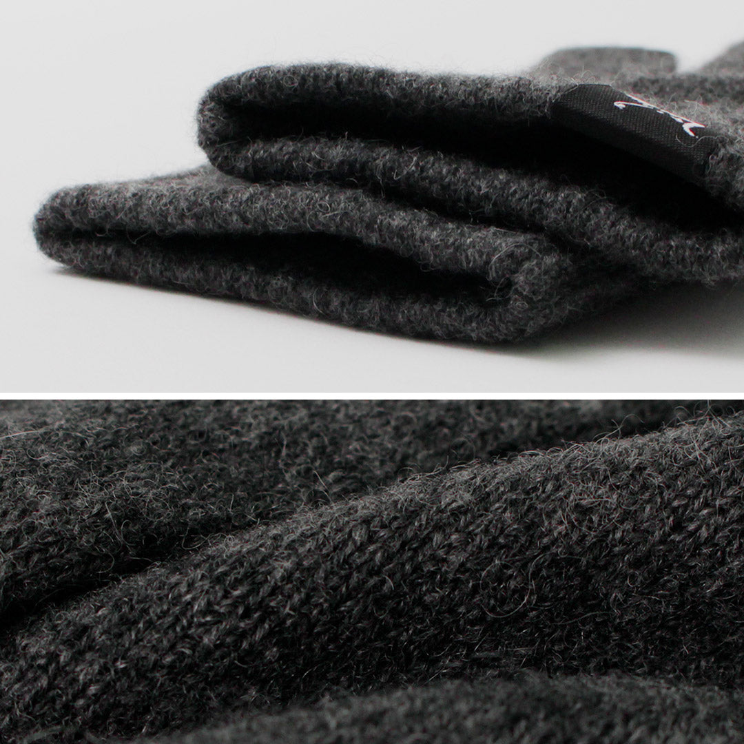 MOONCASTLE（ムーンキャッスル） 別注 プレーンステッチ カシミア グローブ / メンズ 手袋 カシミヤ 日本製 無地 PLAIN STITCH CASHMERE GLOVES