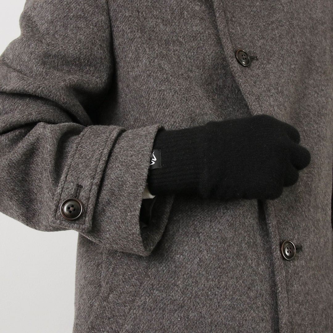 MOONCASTLE（ムーンキャッスル） 別注 プレーンステッチ カシミア グローブ / メンズ 手袋 カシミヤ 日本製 無地 PLAIN STITCH CASHMERE GLOVES