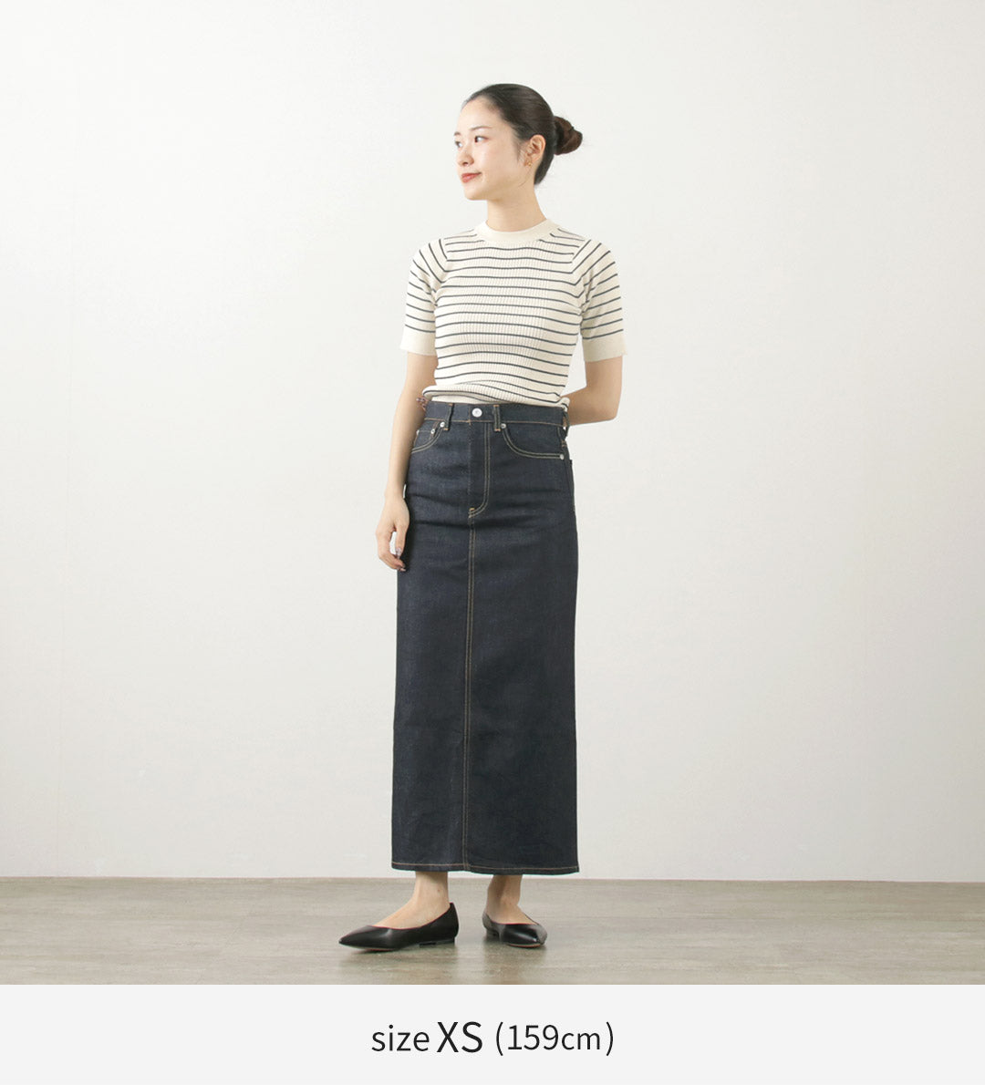 WOADBLUE（ウォードブルー） Iライン デニムスカート / レディース ボトムス ロング Iline Denim Skirt