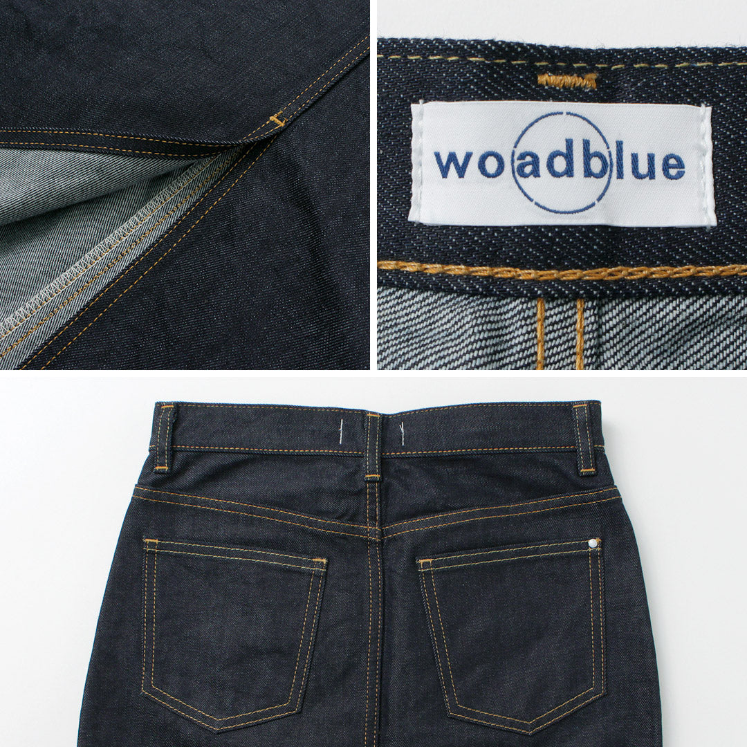 WOADBLUE（ウォードブルー） Iライン デニムスカート / レディース ボトムス ロング Iline Denim Skirt