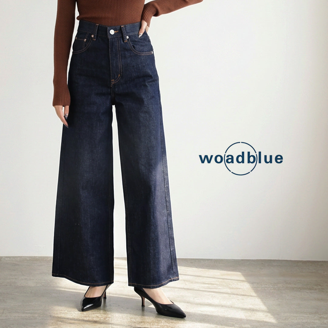 【50％OFF】WOADBLUE（ウォードブルー） ワイド デニム パンツ