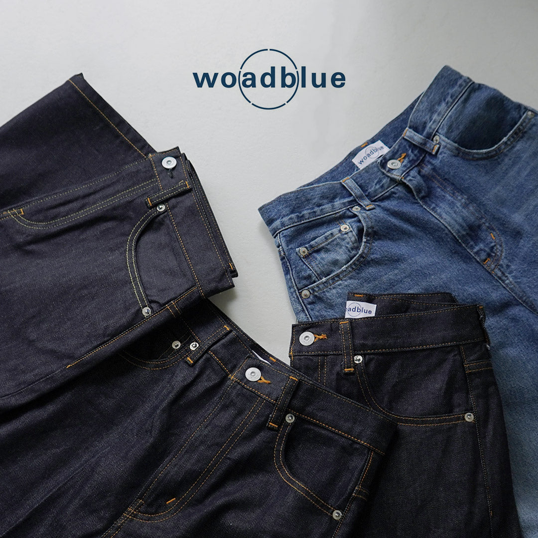 WOADBLUE（ウォードブルー） ワイド デニム パンツ / レディース ボトムス パンツ ジーンズ 綿 コットン 日本製 Wide Denim Pants